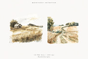 Farm Landscape, a Decorative Illustration by PeDe Designs (Thumbnail 20 of 20)