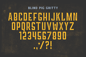 Blind Pig Display Font