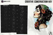 Procreate / Neo-traditional Ladies, a Brush Add-On by Studio.Valhalla (Thumbnail 5 of 11)