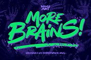 More Brains! Retro Horror Font, a Handwritten Font by Wingsart Studio (Thumbnail 1 of 14)