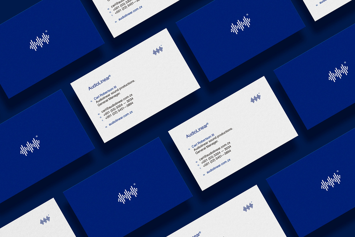 Business cards template: Audiolinear, a Business Card Template by Srg® (Photo 2 of 4)