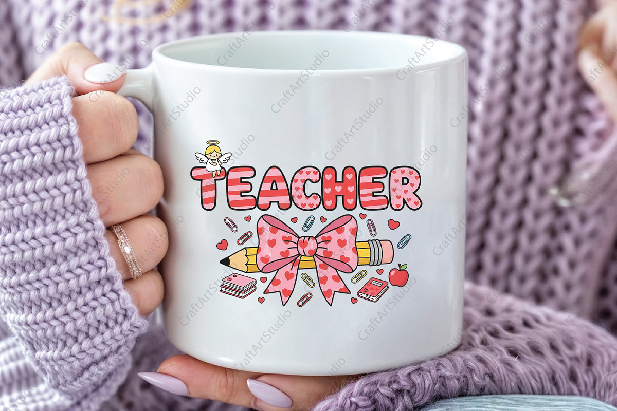Teacher Valentine PNG, an Illustration by CraftArtStudio (Photo 2 of 4)