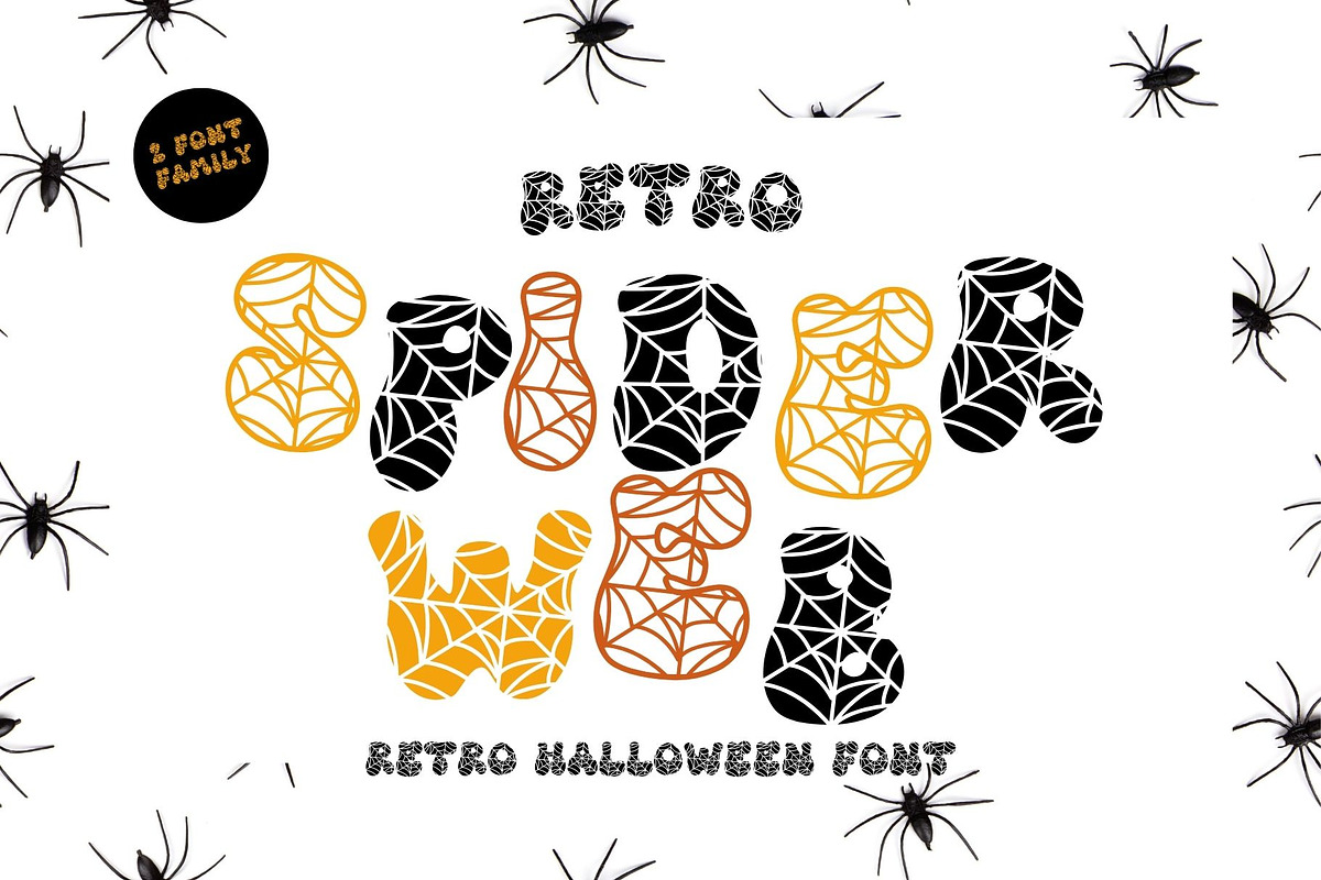 Retro Spider, a Handwritten Font by Brown Cupple (Photo 1 of 8)