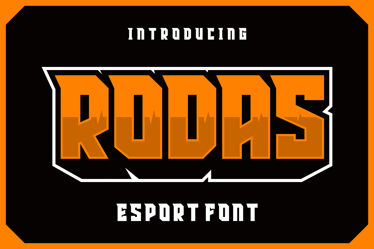 Rodas - Esport Font, a Sans Serif Font by lelevien (Photo 1 of 4)