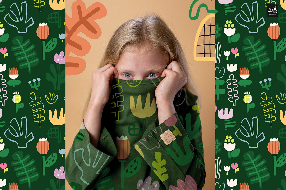 Dino cliparts and patterns, an Animal Illustration by avdnadi (Photo 6 of 10)