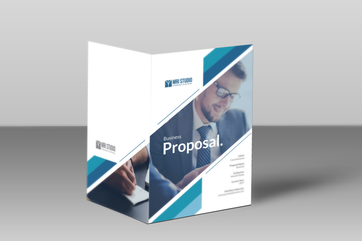 Creative Business Proposal Template, a Brochure Template by MRI STUDIO (Photo 2 of 11)