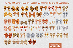 Coquette Fall Autumn Bows Collection