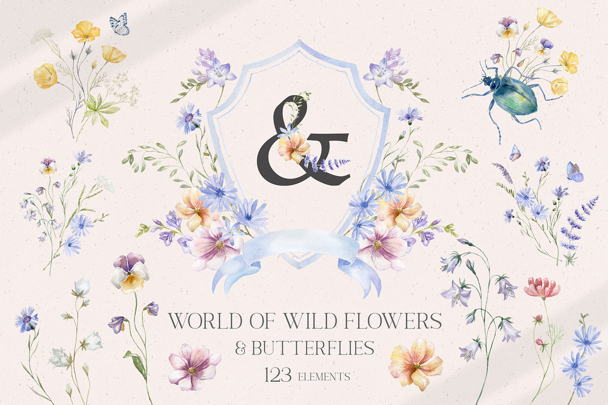 World of Butterflies & Wild Flowers., a Seasonal Illustration by Designwork (Photo 19 of 20)