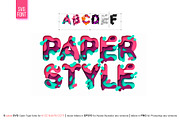 PAPER style OTF-SVG Font, a Symbol Font by Modern vector (Thumbnail 1 of 10)