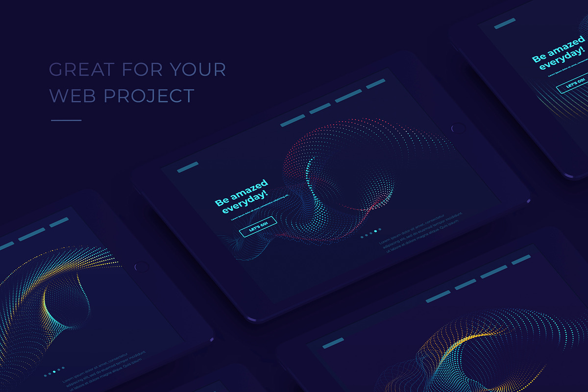 Particle backgrounds vol 5, a Templates & Theme by blauananas (Photo 3 of 7)