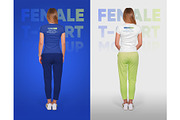 Female T-Shirt Mockups Vol 4 Part 2, a Shirt Mockup by Hi, Mock-Up! (Thumbnail 9 of 10)