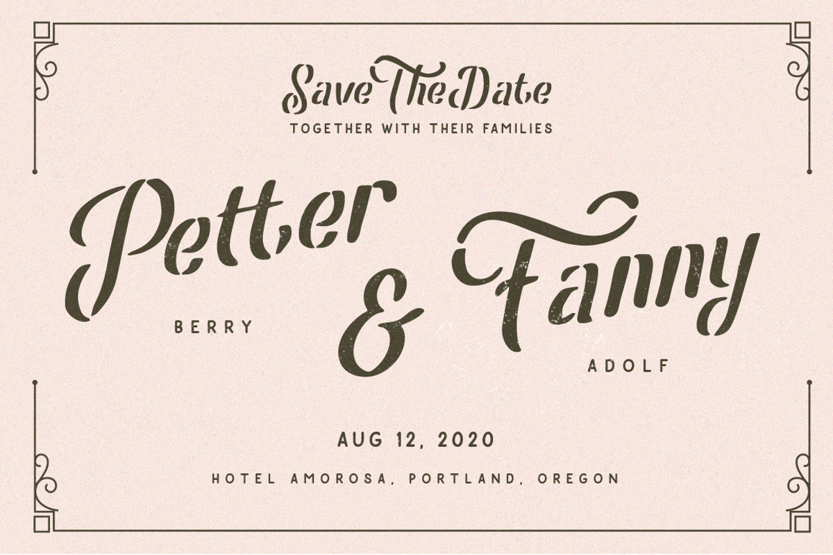 Leatherhand Stencil Fontduo, a Sans Serif Font by Anxiety Studio (Photo 9 of 16)