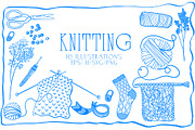 Knitting Lineart, a Work Illustration by Carpet Tapete Pretzel (Thumbnail 1 of 6)