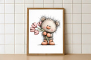 Lovers Valentines Day Clipart, an Illustration by Watercolor design (Thumbnail 5 of 6)