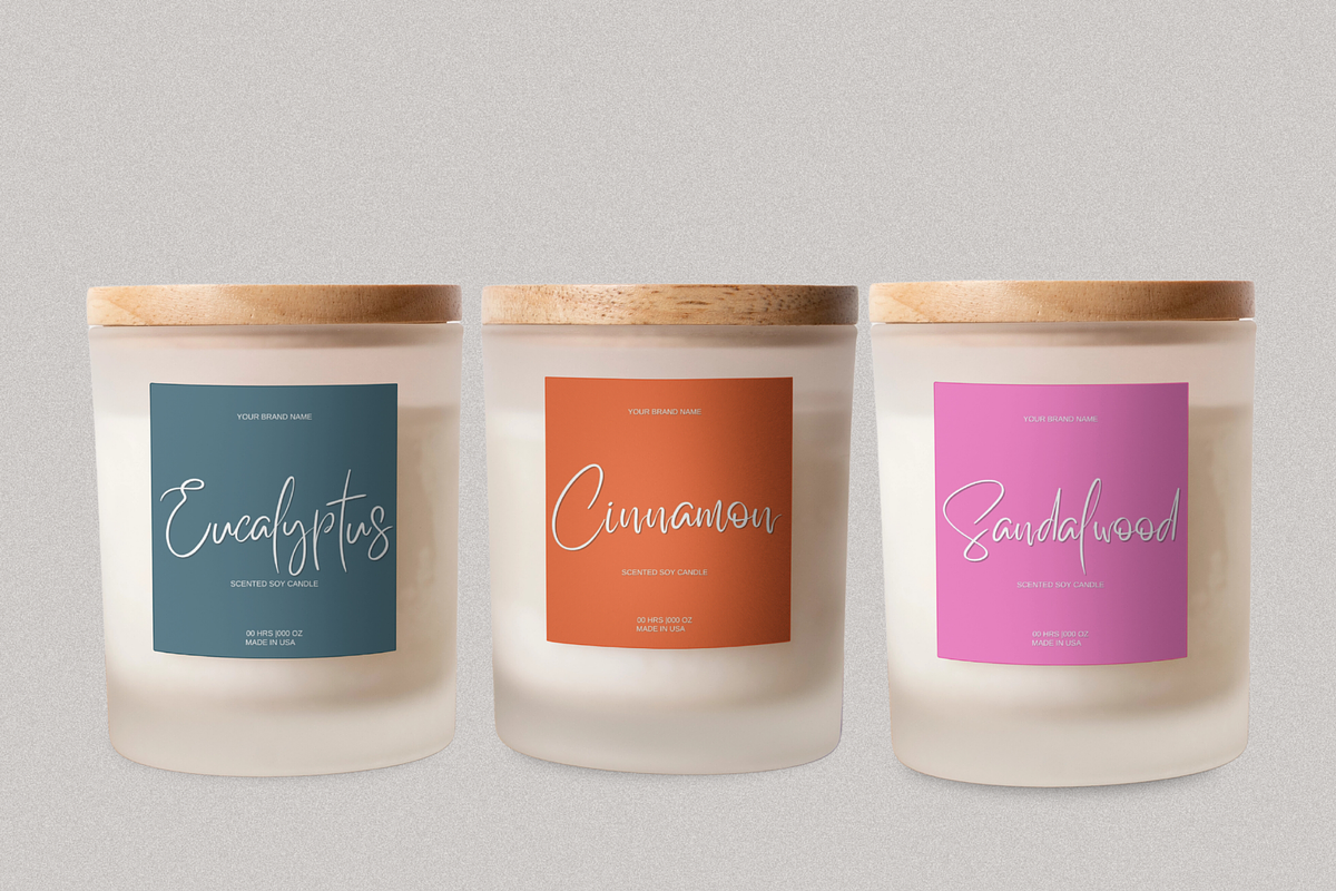 Candle Label Template, a Branding & Logo Template by KnowyourLabel (Photo 1 of 4)