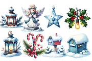 Cute Christmas Day Clipart, an Illustration by Designworld (Thumbnail 5 of 6)