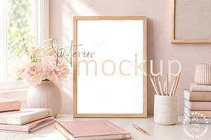 Pastel Kids Room Frame Mockup