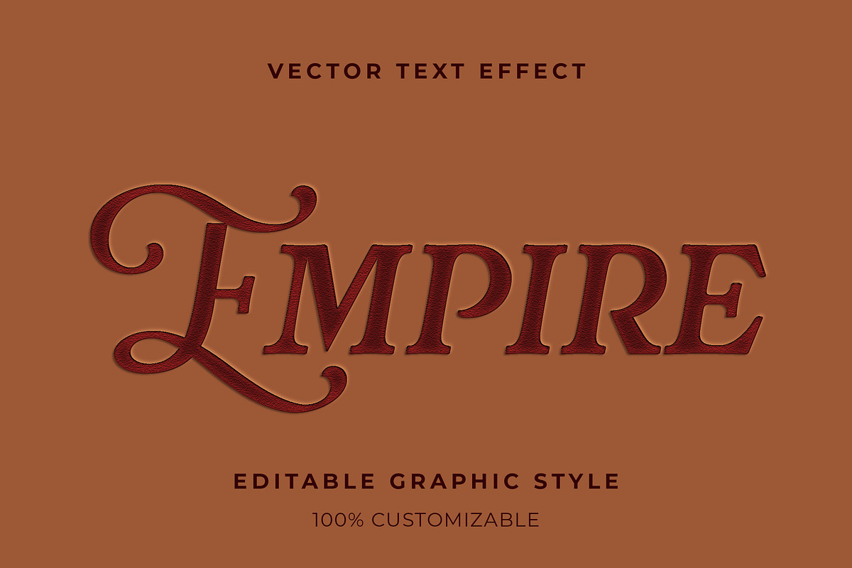 Vintage Engraved Text Effect