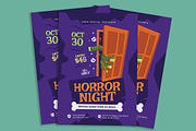 Halloween Horror Night Flyer, a Flyer Template by Gumico Studio. (Thumbnail 2 of 3)