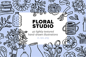 Hand Drawn Floral Studio