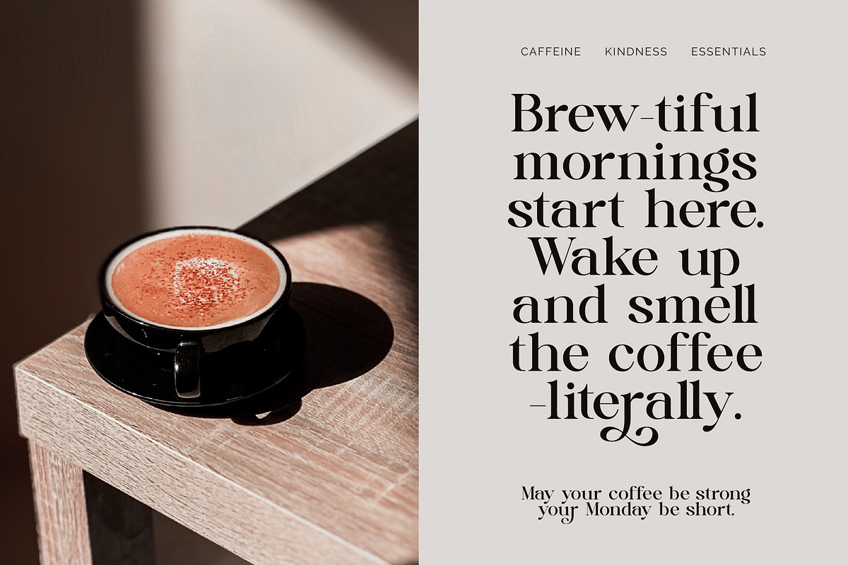 Quika Calletto Modern Serif Font, a Serif Font by timelesstype.co (Photo 7 of 20)