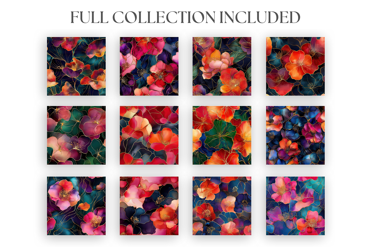 Asian-Inspired Alcohol Ink Textures, a Texture Graphic by Artful Assets Boutique (Photo 2 of 4)