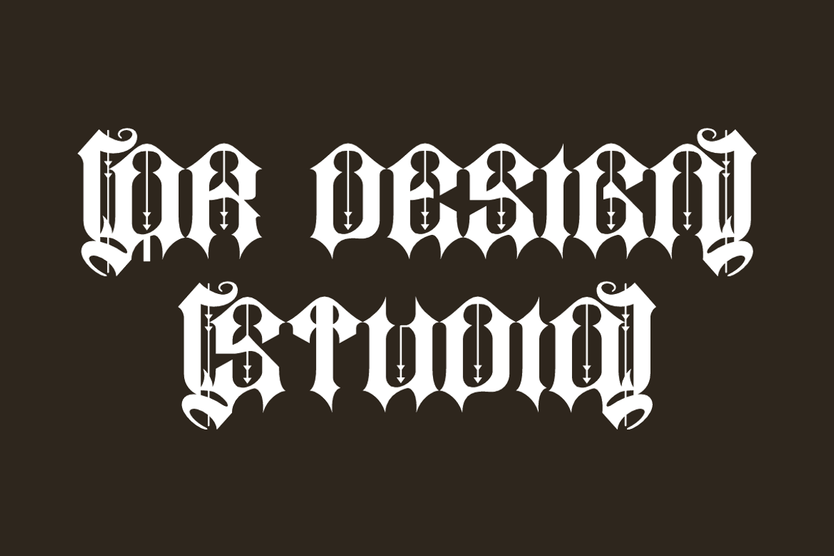 Gewas - Old English Font, a Blackletter Font by QR Design Studio (Photo 4 of 9)