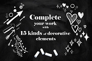 Realistic Chalk Drawings & Lettering, a Brush Add-On by Letter Elfa Studio (Thumbnail 7 of 10)