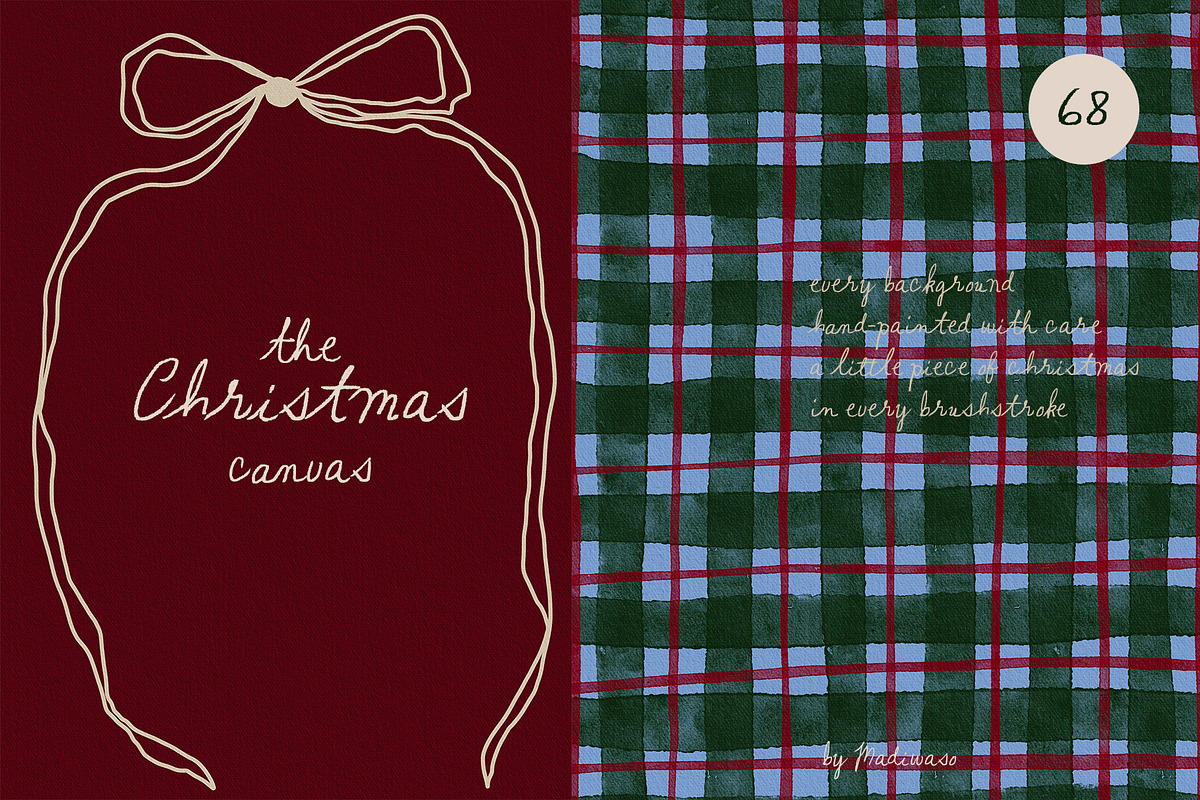 Hand-Painted Christmas Backgrounds, a Background Graphic by Madiwaso (Photo 13 of 15)