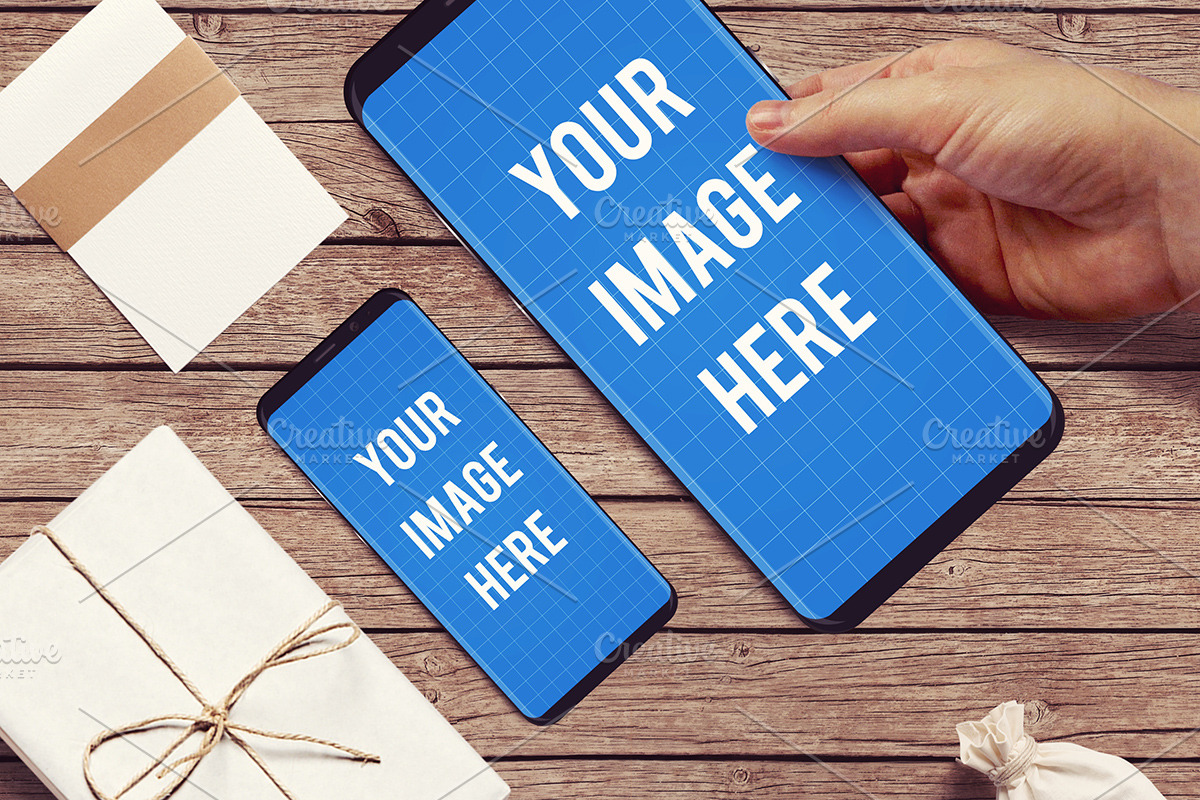 Samsung Galaxy S8 Mockup, an Android Mockup by Tzochko (Photo 1 of 11)