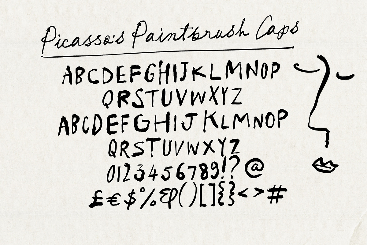 Picasso's Paintbrush Font Duo, a Handwritten Font by Nicky Laatz (Photo 15 of 16)