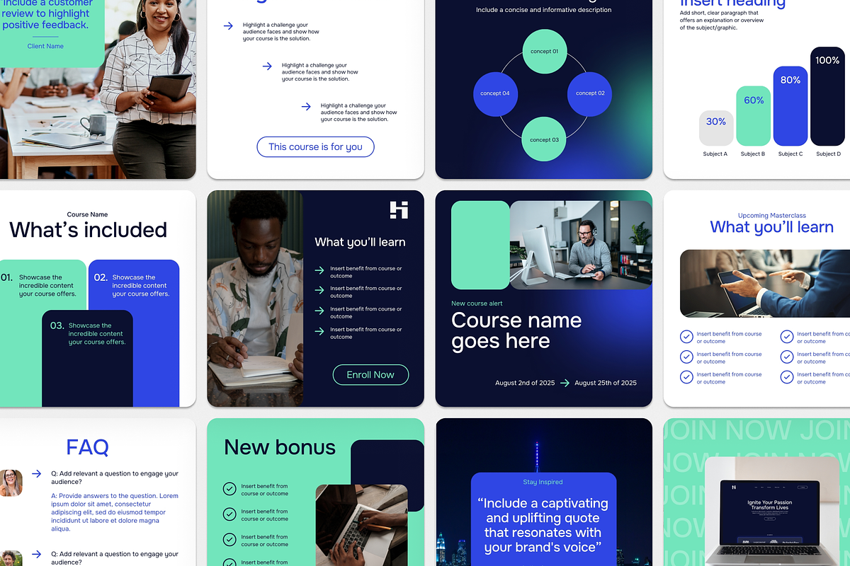 Hudson Social Media Canva Templates preview 2