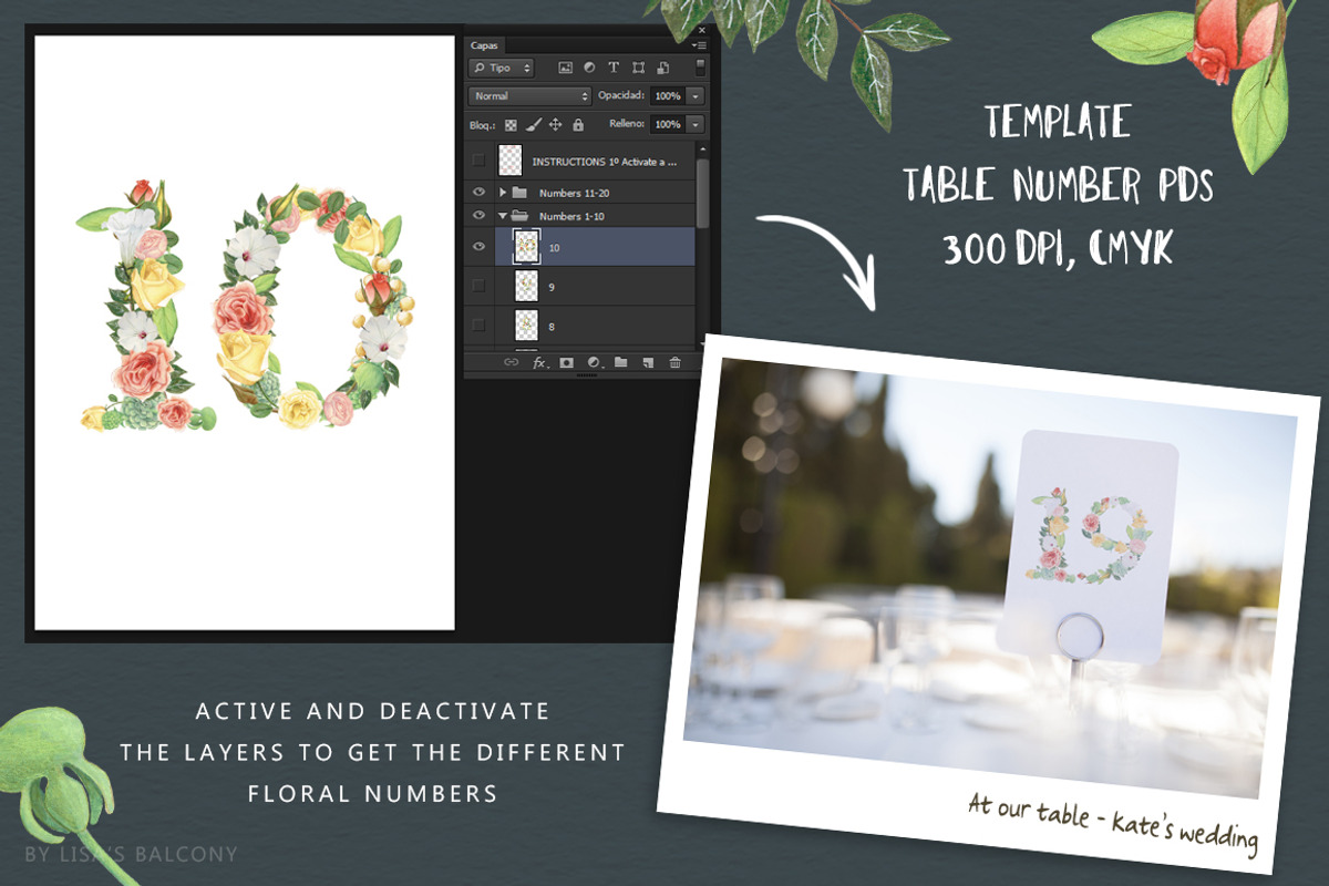 Wedding Graphics Morning Flowers Kit, a Decorative Illustration by Lisa's Balcony (Photo 9 of 13)
