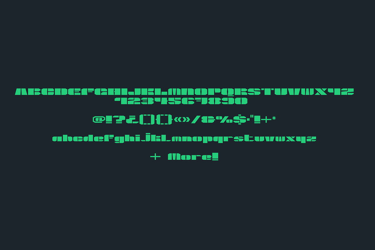Srg-BlockShot display font, a Font by Srg® (Photo 9 of 10)