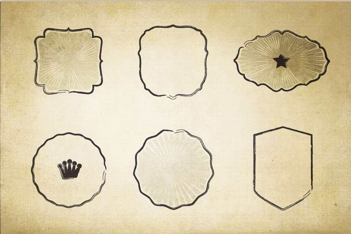 Vector Hand Drawn Frames, a Branding & Logo Template by VL Shop (Photo 2 of 3)