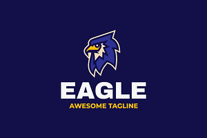 Eagle Simple Mascot Logo, a Branding & Logo Template by Artnivora.Std