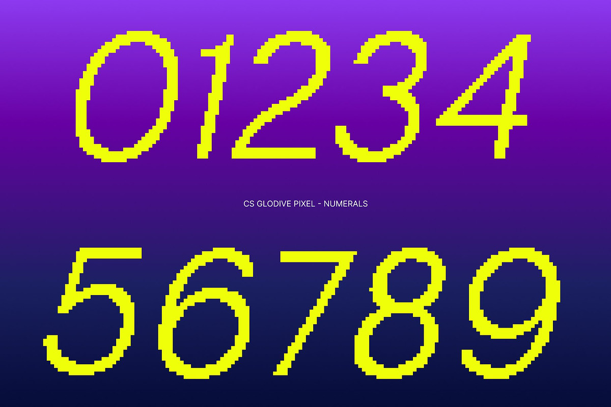 CS Glodive Pixel, a Sans Serif Font by Craft Supply Co. (Photo 4 of 8)
