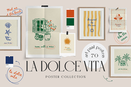 La Dolce Vita Prints Posters, an Object Graphic by iStar Design