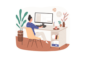 Freelance People Working Remotely