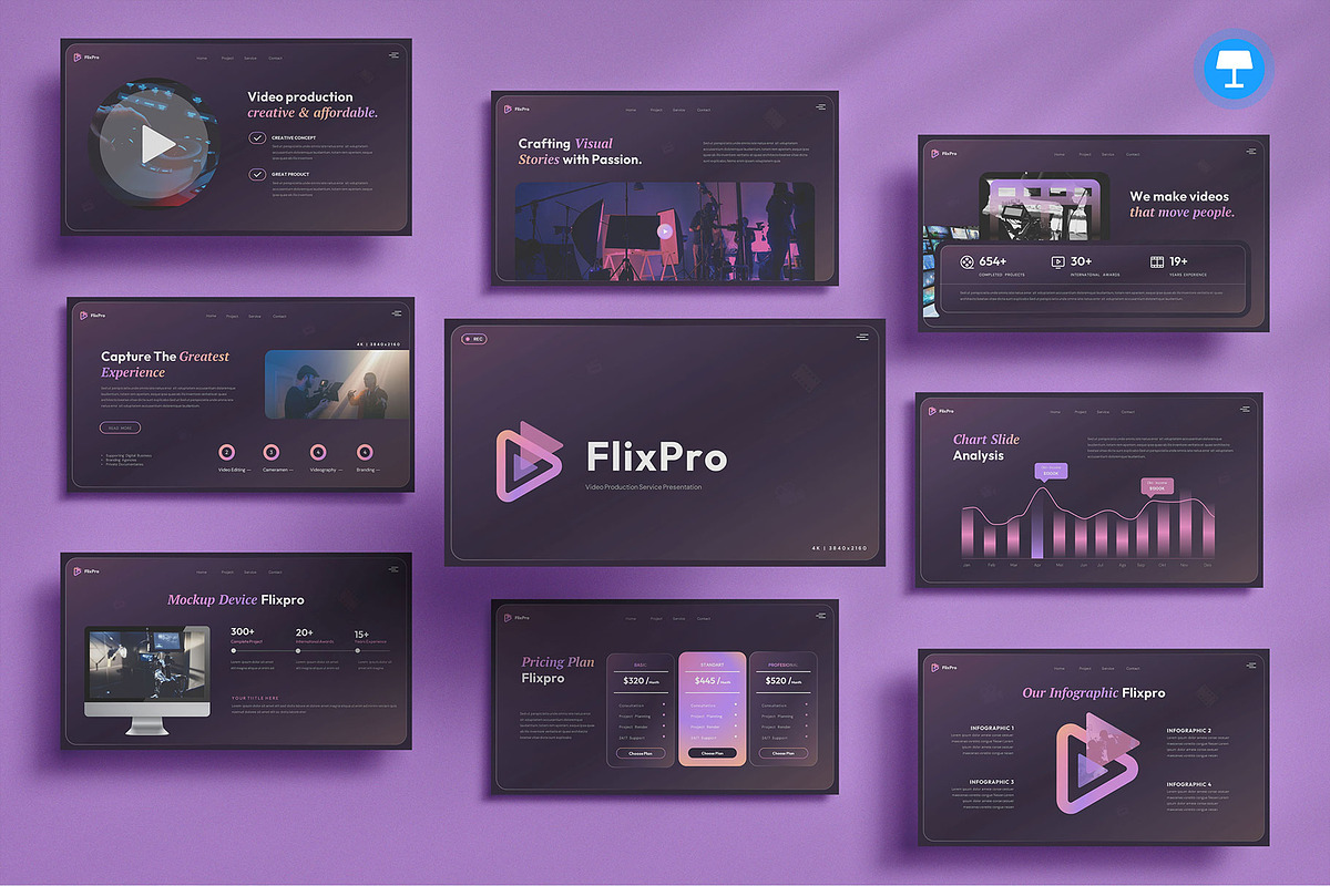 Film & Movie Keynote, a Presentation Template by Pixslides (Photo 1 of 8)
