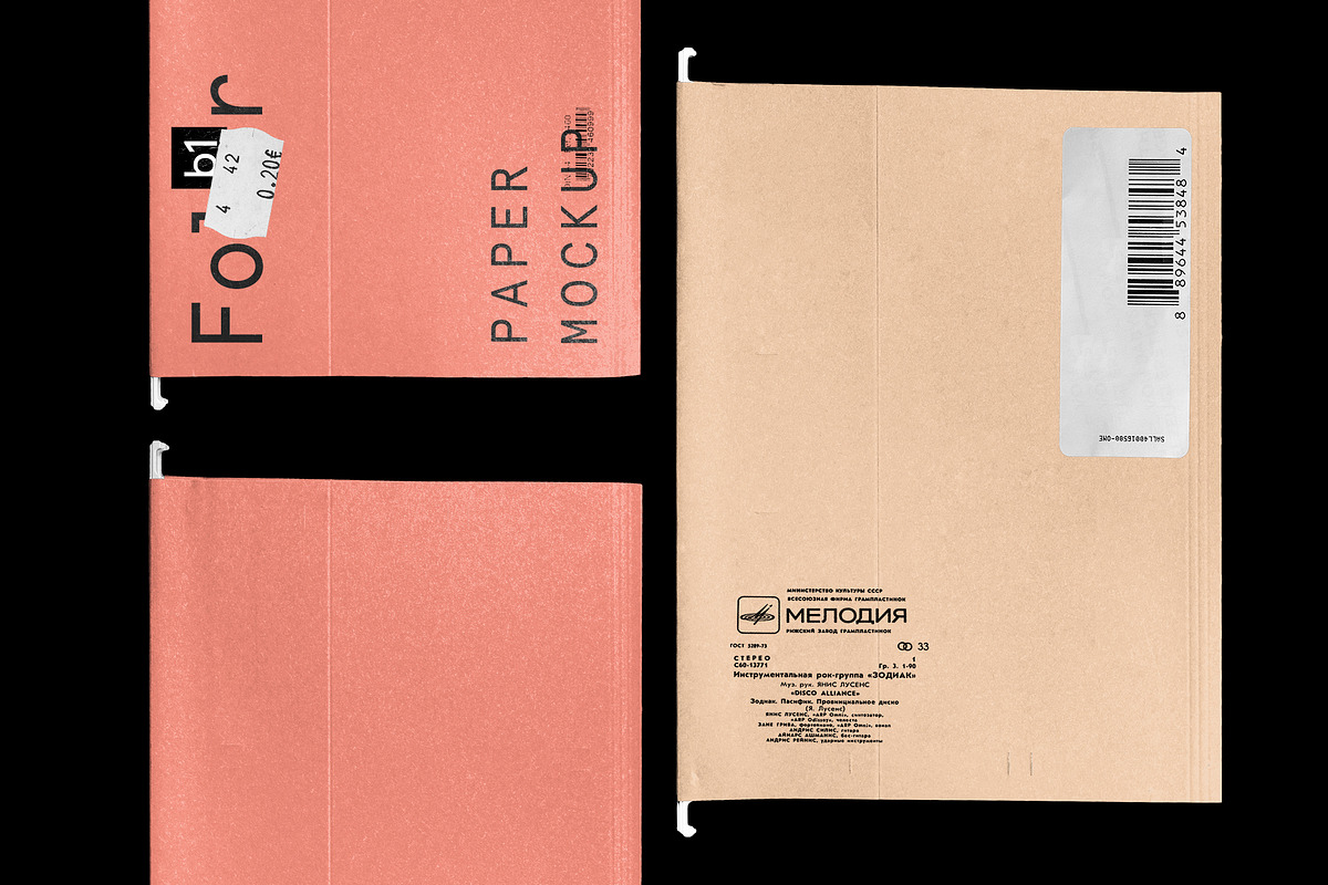 Paper File Folder Mockup, a Product Mockup by Bolderaja1 Studio (Photo 4 of 12)
