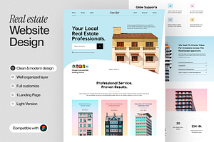 Real estate Landing Page, a Design Template by sajon.co