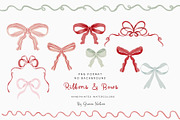 Watercolor Christmas Floral Bows, a Decorative Illustration by Grace Noboa Illustrations (Thumbnail 17 of 24)