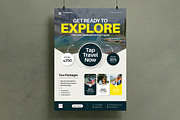 Explore Travel Flyer Template, a Flyer Template by MightyDesign (Thumbnail 1 of 8)