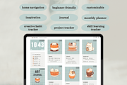 Cat Notion planner for creatives, a Design Template by Petite Zakka Boutique (Thumbnail 2 of 9)