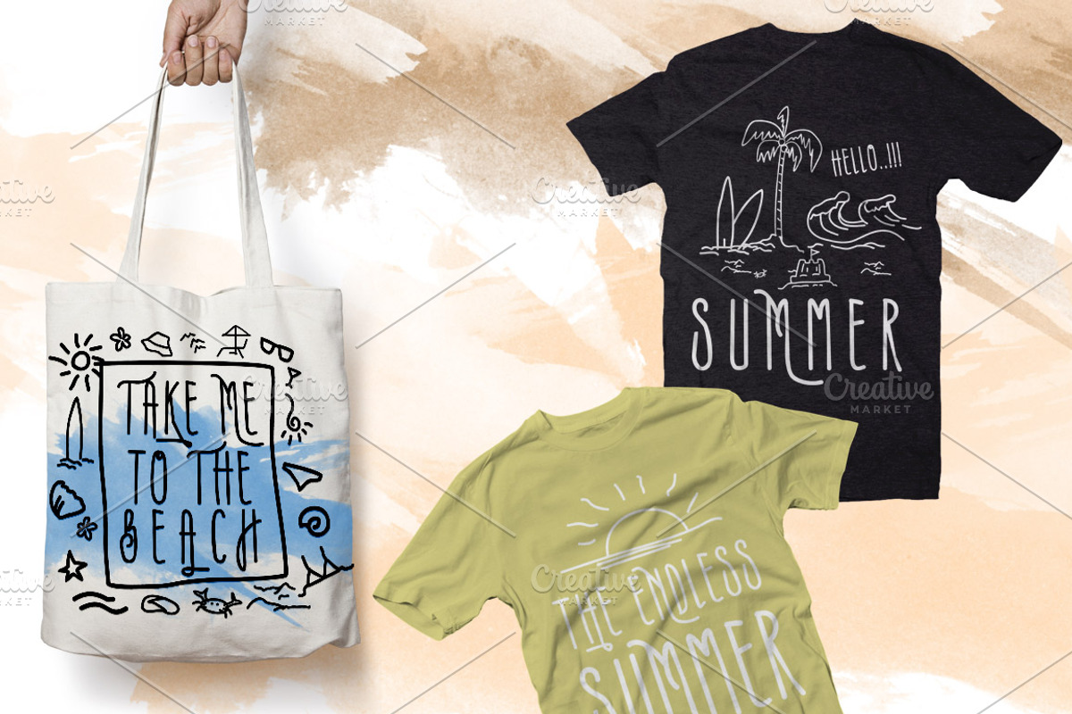 Summers Typeface + BONUS vector preview 2