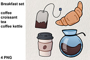 Breakfast set 4 PNG, a Food Illustration by LOKSKIH (Thumbnail 1 of 3)