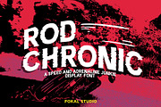 Rod Chronic Decorative Display Font, a Font by Pokal Studio (Thumbnail 1 of 7)