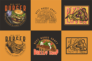 Set of vintage logo templates, a Branding & Logo Template by Billah Hub