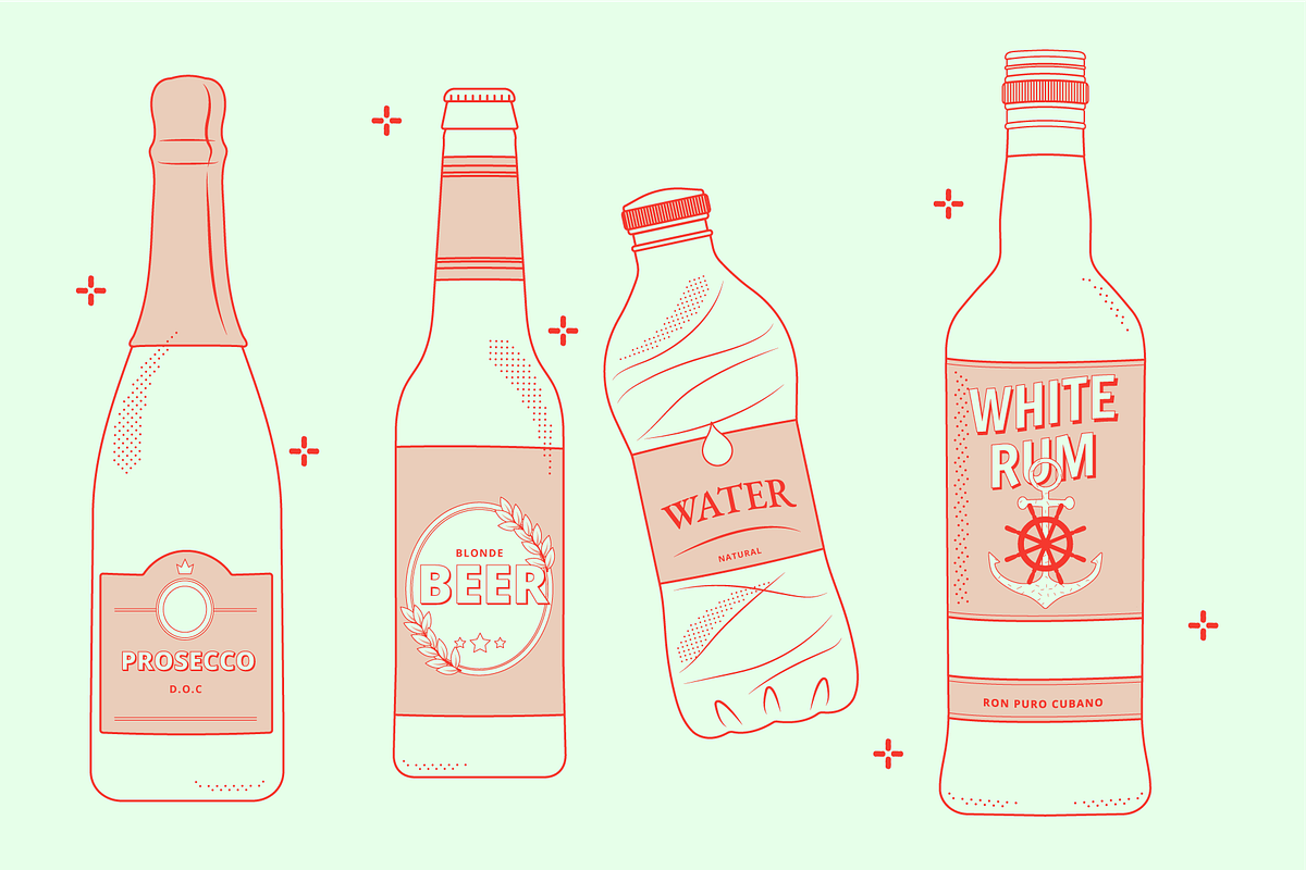 Cocktail Bottle Vector, a Food Illustration by TheFoodAtlas (Photo 6 of 7)